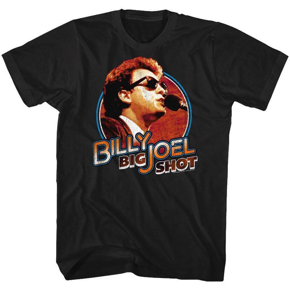 Billy Joel Big Shot Black Adult T Shirt